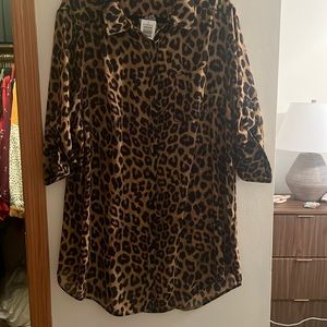 Cheetah button down